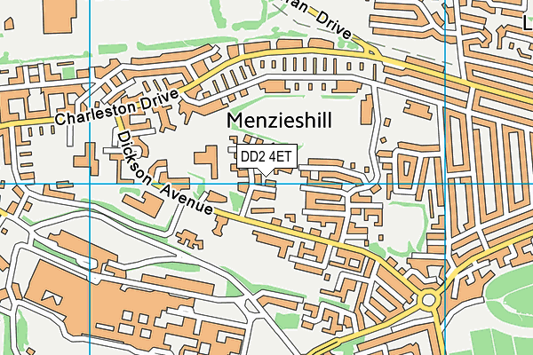 DD2 4ET map - OS VectorMap District (Ordnance Survey) DD2 4ET map - OS VectorMap District (Ordnance Survey)