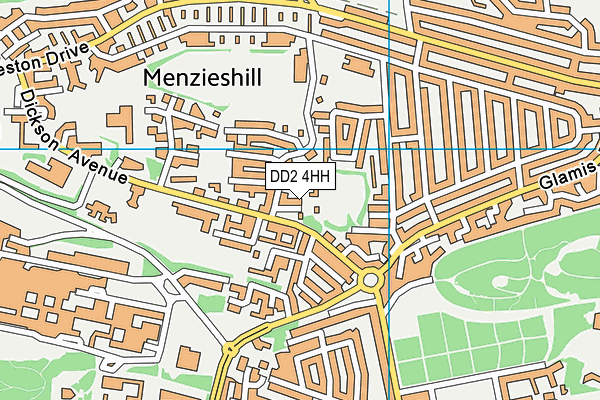 DD2 4HH map - OS VectorMap District (Ordnance Survey) DD2 4HH map - OS VectorMap District (Ordnance Survey)