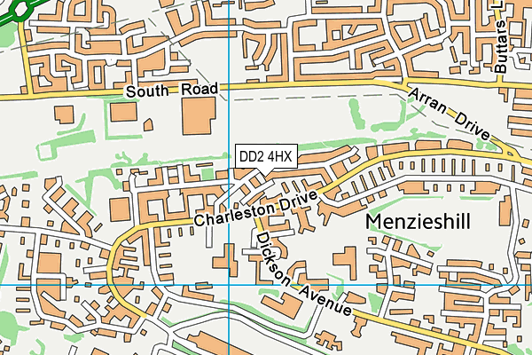 DD2 4HX map - OS VectorMap District (Ordnance Survey) DD2 4HX map - OS VectorMap District (Ordnance Survey)
