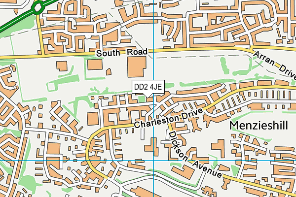 DD2 4JE map - OS VectorMap District (Ordnance Survey) DD2 4JE map - OS VectorMap District (Ordnance Survey)