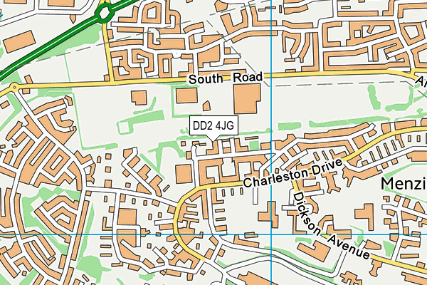 DD2 4JG map - OS VectorMap District (Ordnance Survey) DD2 4JG map - OS VectorMap District (Ordnance Survey)