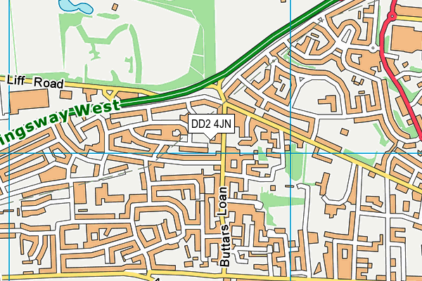 DD2 4JN map - OS VectorMap District (Ordnance Survey) DD2 4JN map - OS VectorMap District (Ordnance Survey)