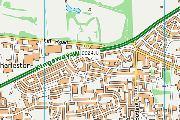DD2 4JU map - OS VectorMap District (Ordnance Survey) DD2 4JU map - OS VectorMap District (Ordnance Survey)