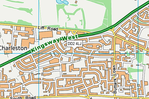 DD2 4LJ map - OS VectorMap District (Ordnance Survey) DD2 4LJ map - OS VectorMap District (Ordnance Survey)