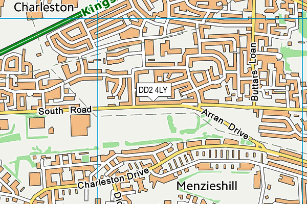 DD2 4LY map - OS VectorMap District (Ordnance Survey) DD2 4LY map - OS VectorMap District (Ordnance Survey)