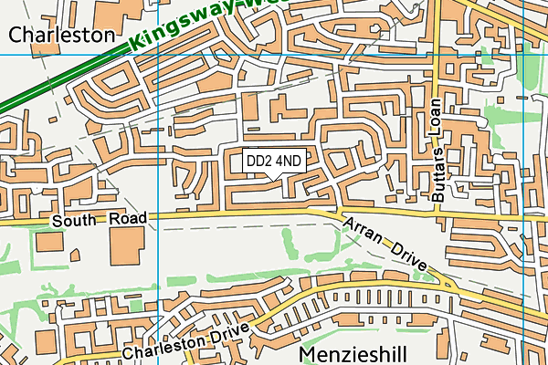 DD2 4ND map - OS VectorMap District (Ordnance Survey) DD2 4ND map - OS VectorMap District (Ordnance Survey)