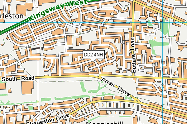 DD2 4NH map - OS VectorMap District (Ordnance Survey) DD2 4NH map - OS VectorMap District (Ordnance Survey)