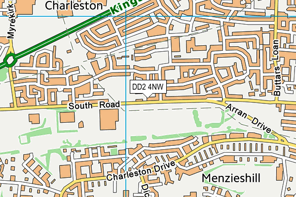 DD2 4NW map - OS VectorMap District (Ordnance Survey) DD2 4NW map - OS VectorMap District (Ordnance Survey)