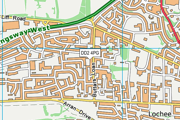 DD2 4PG map - OS VectorMap District (Ordnance Survey) DD2 4PG map - OS VectorMap District (Ordnance Survey)