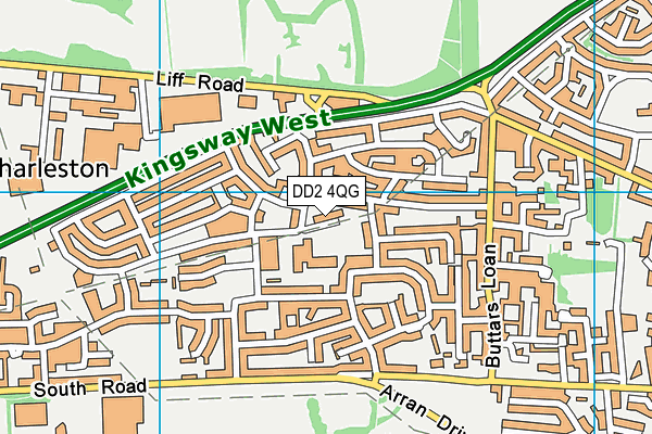 DD2 4QG map - OS VectorMap District (Ordnance Survey) DD2 4QG map - OS VectorMap District (Ordnance Survey)