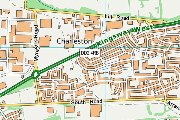 DD2 4RB map - OS VectorMap District (Ordnance Survey) DD2 4RB map - OS VectorMap District (Ordnance Survey)