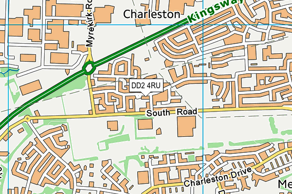 DD2 4RU map - OS VectorMap District (Ordnance Survey) DD2 4RU map - OS VectorMap District (Ordnance Survey)