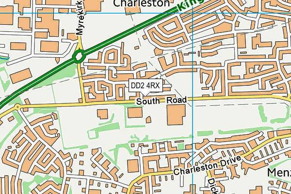 DD2 4RX map - OS VectorMap District (Ordnance Survey) DD2 4RX map - OS VectorMap District (Ordnance Survey)