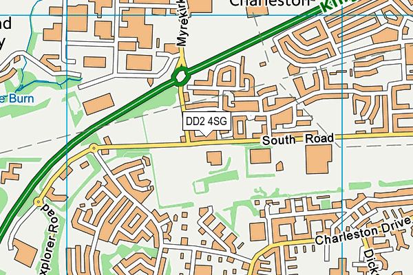 DD2 4SG map - OS VectorMap District (Ordnance Survey) DD2 4SG map - OS VectorMap District (Ordnance Survey)