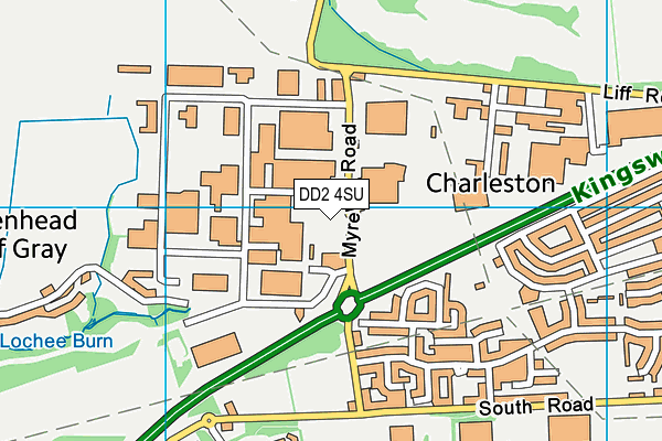 DD2 4SU map - OS VectorMap District (Ordnance Survey) DD2 4SU map - OS VectorMap District (Ordnance Survey)