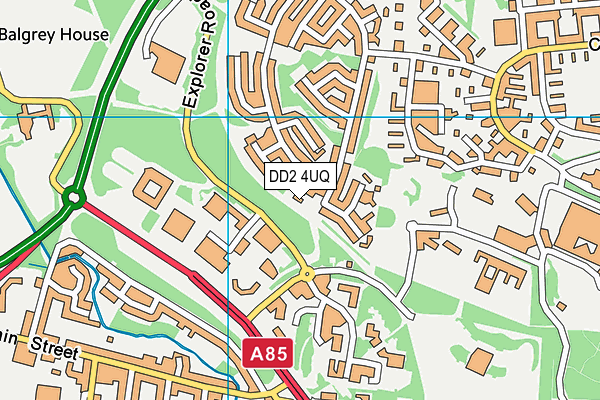 DD2 4UQ map - OS VectorMap District (Ordnance Survey)
