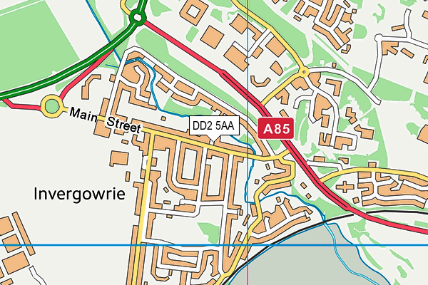 DD2 5AA map - OS VectorMap District (Ordnance Survey) DD2 5AA map - OS VectorMap District (Ordnance Survey)