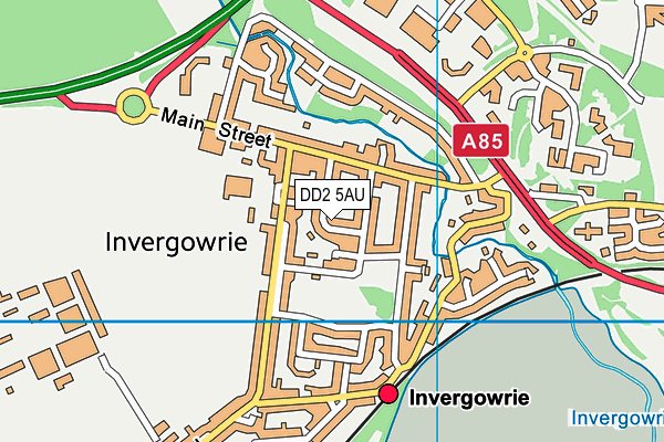 DD2 5AU map - OS VectorMap District (Ordnance Survey)
