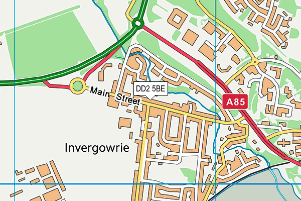 DD2 5BE map - OS VectorMap District (Ordnance Survey) DD2 5BE map - OS VectorMap District (Ordnance Survey)