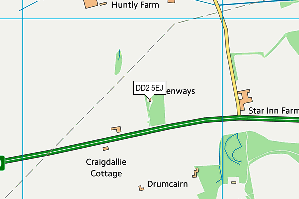 DD2 5EJ map - OS VectorMap District (Ordnance Survey)