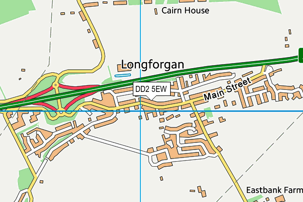 DD2 5EW map - OS VectorMap District (Ordnance Survey)