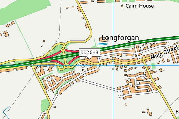 DD2 5HB map - OS VectorMap District (Ordnance Survey)