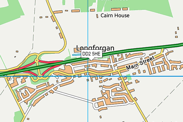 DD2 5HE map - OS VectorMap District (Ordnance Survey) DD2 5HE map - OS VectorMap District (Ordnance Survey)