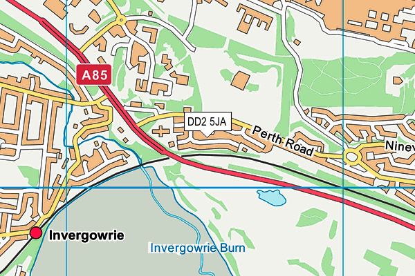 DD2 5JA map - OS VectorMap District (Ordnance Survey) DD2 5JA map - OS VectorMap District (Ordnance Survey)