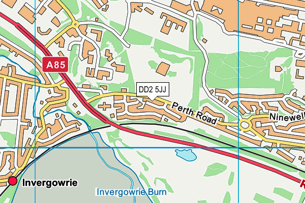 DD2 5JJ map - OS VectorMap District (Ordnance Survey) DD2 5JJ map - OS VectorMap District (Ordnance Survey)