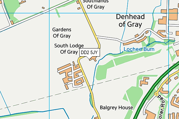 DD2 5JY map - OS VectorMap District (Ordnance Survey) DD2 5JY map - OS VectorMap District (Ordnance Survey)