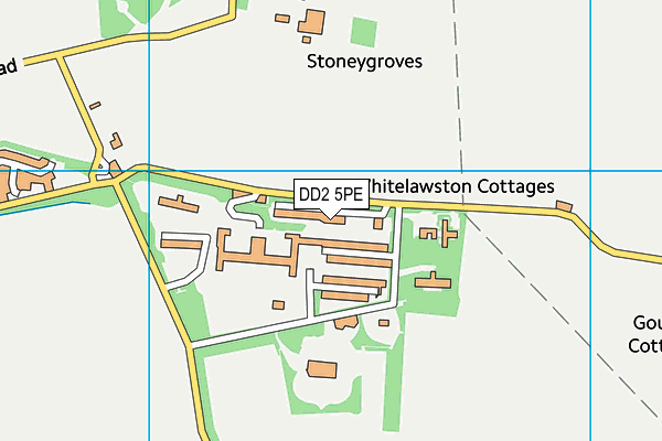 DD2 5PE map - OS VectorMap District (Ordnance Survey)