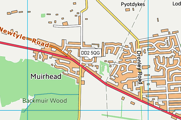 DD2 5QG map - OS VectorMap District (Ordnance Survey) DD2 5QG map - OS VectorMap District (Ordnance Survey)