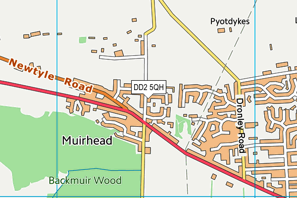 DD2 5QH map - OS VectorMap District (Ordnance Survey) DD2 5QH map - OS VectorMap District (Ordnance Survey)
