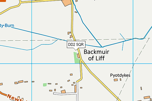 DD2 5QR map - OS VectorMap District (Ordnance Survey)