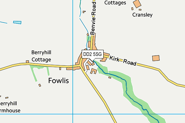 DD2 5SG map - OS VectorMap District (Ordnance Survey)