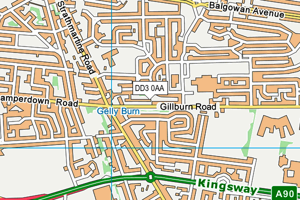 DD3 0AA map - OS VectorMap District (Ordnance Survey) DD3 0AA map - OS VectorMap District (Ordnance Survey)