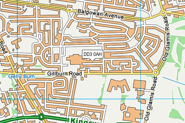 DD3 0AH map - OS VectorMap District (Ordnance Survey)