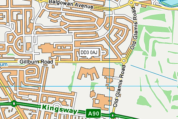 DD3 0AJ map - OS VectorMap District (Ordnance Survey) DD3 0AJ map - OS VectorMap District (Ordnance Survey)