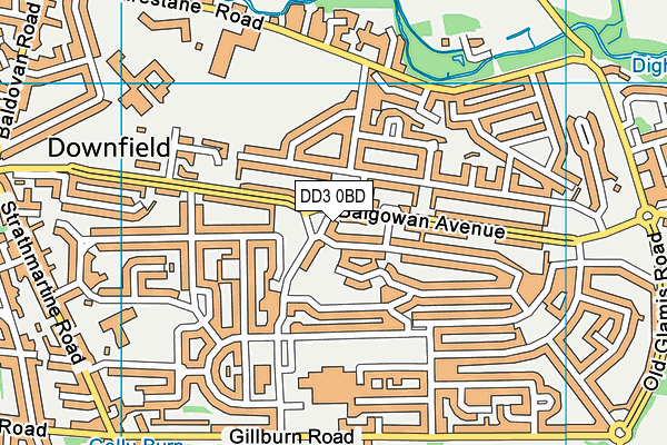 DD3 0BD map - OS VectorMap District (Ordnance Survey) DD3 0BD map - OS VectorMap District (Ordnance Survey)
