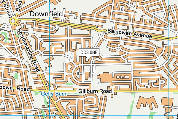 DD3 0BE map - OS VectorMap District (Ordnance Survey) DD3 0BE map - OS VectorMap District (Ordnance Survey)