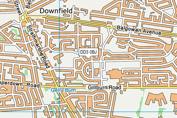 DD3 0BJ map - OS VectorMap District (Ordnance Survey) DD3 0BJ map - OS VectorMap District (Ordnance Survey)