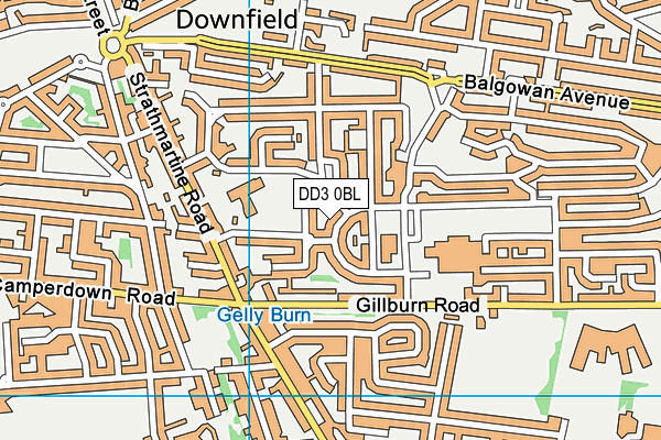 DD3 0BL map - OS VectorMap District (Ordnance Survey) DD3 0BL map - OS VectorMap District (Ordnance Survey)