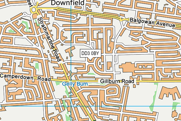 DD3 0BY map - OS VectorMap District (Ordnance Survey) DD3 0BY map - OS VectorMap District (Ordnance Survey)