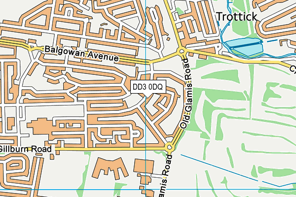 DD3 0DQ map - OS VectorMap District (Ordnance Survey)