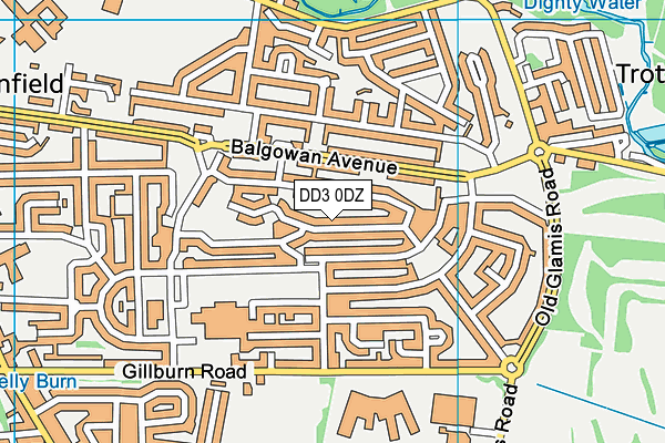 DD3 0DZ map - OS VectorMap District (Ordnance Survey) DD3 0DZ map - OS VectorMap District (Ordnance Survey)