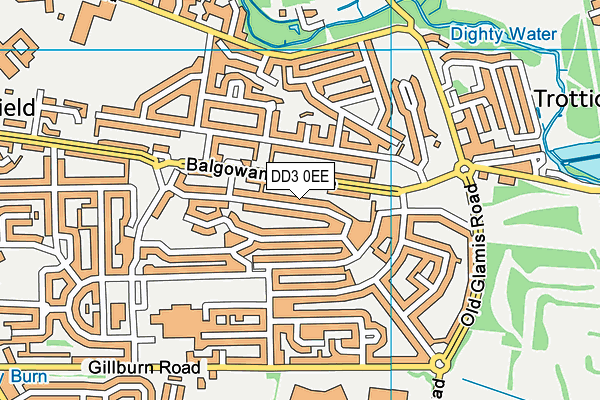 DD3 0EE map - OS VectorMap District (Ordnance Survey) DD3 0EE map - OS VectorMap District (Ordnance Survey)