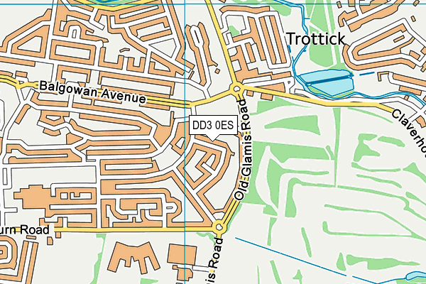 DD3 0ES map - OS VectorMap District (Ordnance Survey) DD3 0ES map - OS VectorMap District (Ordnance Survey)