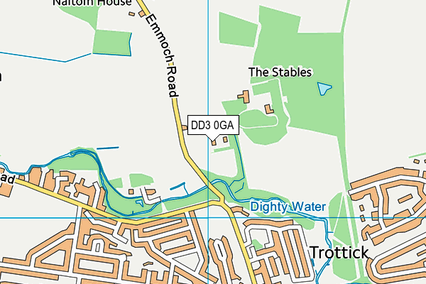 DD3 0GA map - OS VectorMap District (Ordnance Survey) DD3 0GA map - OS VectorMap District (Ordnance Survey)