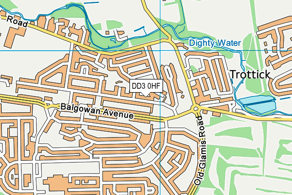 DD3 0HF map - OS VectorMap District (Ordnance Survey) DD3 0HF map - OS VectorMap District (Ordnance Survey)