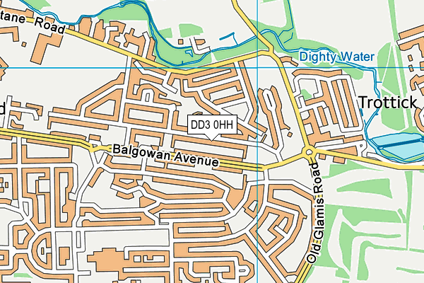 DD3 0HH map - OS VectorMap District (Ordnance Survey) DD3 0HH map - OS VectorMap District (Ordnance Survey)